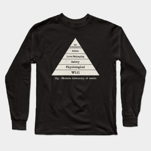 Modern Hierarchy Of Needs Long Sleeve T-Shirt